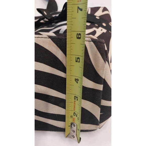 Large Lightweight Zebra Print Multipurpose Tote Shopper Beach Travel Diaper Bag - Picture 6 of 9